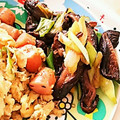 ユーロン's cooksnap of when they made しいたけとネギの醤油炒め.