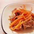 クックAKA9I8☆'s cooksnap of when they made 豚バラ肉と千切りにんじんの塩炒め.