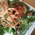 minadongri's cooksnap of when they made 細ねぎと蓮根チップのサラダ.