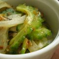 ぷみこむ's cooksnap of when they made ゴーヤと玉ねぎのポン酢和え.