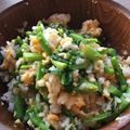 yunohr's cooksnap of when they made 菜の花と炒り卵のぺペロンチーノ風まぜご飯.