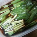 ｹﾋﾞﾝchacha's cooksnap of when they made 行者にんにくの醤油漬け.