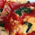 たれっくま's cooksnap of when they made キッシュ風♫チーズ入りトマトオムレツ.