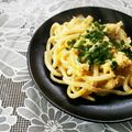 ぼんめぐ's cooksnap of when they made たまご焼きうどん♪５分でできる♪.