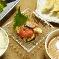 文蔵子's cooksnap of when they made 簡単*トマトとなすの柚子マヨポンあえ*.