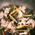 ピヨピヨミ's cooksnap of when they made 簡単☆わらびと豚肉炒め.