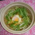 ひれまま's cooksnap of when they made 一人鍋で豚の月見はりはり鍋.
