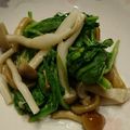 ほそあず's cooksnap of when they made 小松菜となめこの5分で煮びたし.
