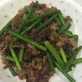 虎蓮坊's cooksnap of when they made 牛肉とニンニクの芽の炒めもの♪.