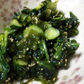 パパの手料理☆'s cooksnap of when they made きゅうりとほうれん草の和風ナムル⁈.