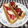 さやねぇ☆'s cooksnap of when they made *苺と抹茶no和スイーツトースト*.