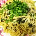☆ルシファー☆'s cooksnap of when they made きのことベーコンの♪ペペロン和風パスタ.