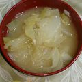 みゆwaco 's cooksnap of when they made 炒めキャベツのお味噌汁.
