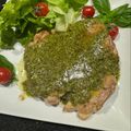 TeaChan214's cooksnap of when they made チキンソテー・バジルクリームソース.