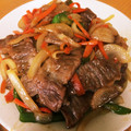うなちゃん！'s cooksnap of when they made 簡単！牛肉と野菜の焼肉のタレ炒め.