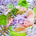 keiO3's cooksnap of when they made 紫玉ねぎベビーリーフの簡単生ハムサラダ♪.