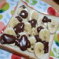 めけめけあろは's cooksnap of when they made あるもので美味しい☆チョコバナナトースト.