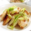 nasubeam's cooksnap of when they made やわらかヘルシー！鶏胸肉のネギ炒め.