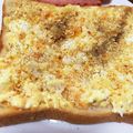 ペコペコー's cooksnap of when they made たまごちーずトースト.