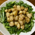 ﾗﾋﾞ♪'s cooksnap of when they made 鶏ぼんじりの塩焼きの春菊サラダ添え.