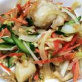 かまめん's cooksnap of when they made ほたてとシャキシャキ野菜のピリ辛中華和え.