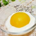 旦那は皿洗い's cooksnap of when they made 桃缶で美味★目玉焼き？ヨーグルト.