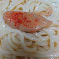 ミーちゃん姉妹のれ's cooksnap of when they made 簡単ランチ＊濃厚明太子うどん＊.