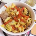 りーとぽん's cooksnap of when they made 簡単！春色！キャベツとベーコンの炒め物.