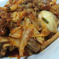 yurietti's cooksnap of when they made ★簡単★もやし豚キムチ炒め(*^^*).