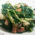 ゆたまみ's cooksnap of when they made ほうれん草と舞茸のチーズ炒め.