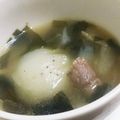 ねねしばこ's cooksnap of when they made 超簡単 新玉ねぎまるまる昆布茶スープ.