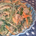 飲兵衛★美樹's cooksnap of when they made ★豚肉と水菜の焼き肉のタレマヨ炒め★.
