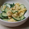 べるり's cooksnap of when they made 梅味の炒り卵と☆胡瓜の簡単酢の物♪♪.