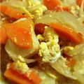 クック44Q1GA☆'s cooksnap of when they made ジャガイモと麩の優しい煮物 卵とじ母の味.