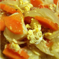 クック44Q1GA☆'s cooksnap of when they made ジャガイモと麩の優しい煮物 卵とじ母の味.
