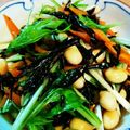 ちーこ♪♪'s cooksnap of when they made 水菜、大豆、ひじきの和風サラダ～♪♪.