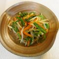 ☆Rokko☆'s cooksnap of when they made シャキシャキ☆春菊もやしの和え物.