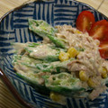 はわいあんトマト's cooksnap of when they made オクラとツナのマヨマスタード和え.