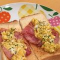 ChunChun☆≡'s cooksnap of when they made ベーコンはチン☆　とろとろたまごトースト.