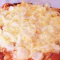 リトルエミエル's cooksnap of when they made 魚焼きグリルで簡単！明太子のピザ♪.