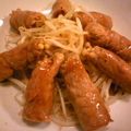 イタチョカ's cooksnap of when they made きのこの豚肉巻き☆柚子胡椒照り焼き♫.