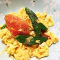 ☆とんもころし☆'s cooksnap of when they made スナップエンドウ☆トマトの玉子炒め.