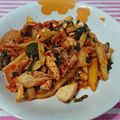 acodyssey's cooksnap of when they made 鶏ジャガキムチ炒め☆.