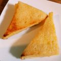 muni☆'s cooksnap of when they made パン屋さんの三角シュガートースト♪.