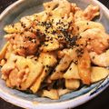 さま〜しゃ's cooksnap of when they made 根菜と豚こまのポリポリ丼.