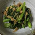 ｼｮｺﾗmode's cooksnap of when they made 簡単 春菊と梅なめたけ和え.
