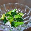 sara.n's cooksnap of when they made モロヘイヤとホタテ、ぜひ、わさび醤油で.