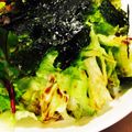 maijiro's cooksnap of when they made レタスと海苔だけの簡単サラダ.