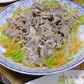 ゆけり３兄弟's cooksnap of when they made 豚肉とシャキシャキ野菜のさっぱりサラダ.