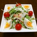 りこまこせいやのパパ's cooksnap of when they made 水菜と鮭フレークのサラダ.